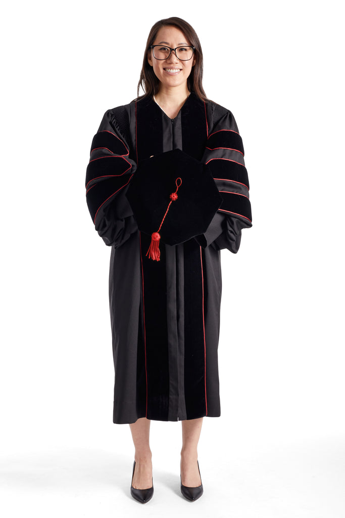 Texas Tech University 8-Sided Doctoral Tam (Cap) with Gold Tassel