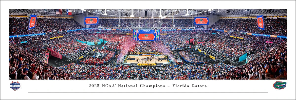 University of Florida — 2025 NCAA Basketball National Champions, Florida Gators — Unframed - 40" x 13 1/2"