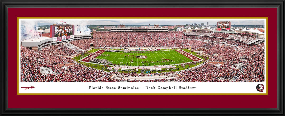 Florida State University — Florida State Seminoles Football — Deluxe Frame - 44" X 18"