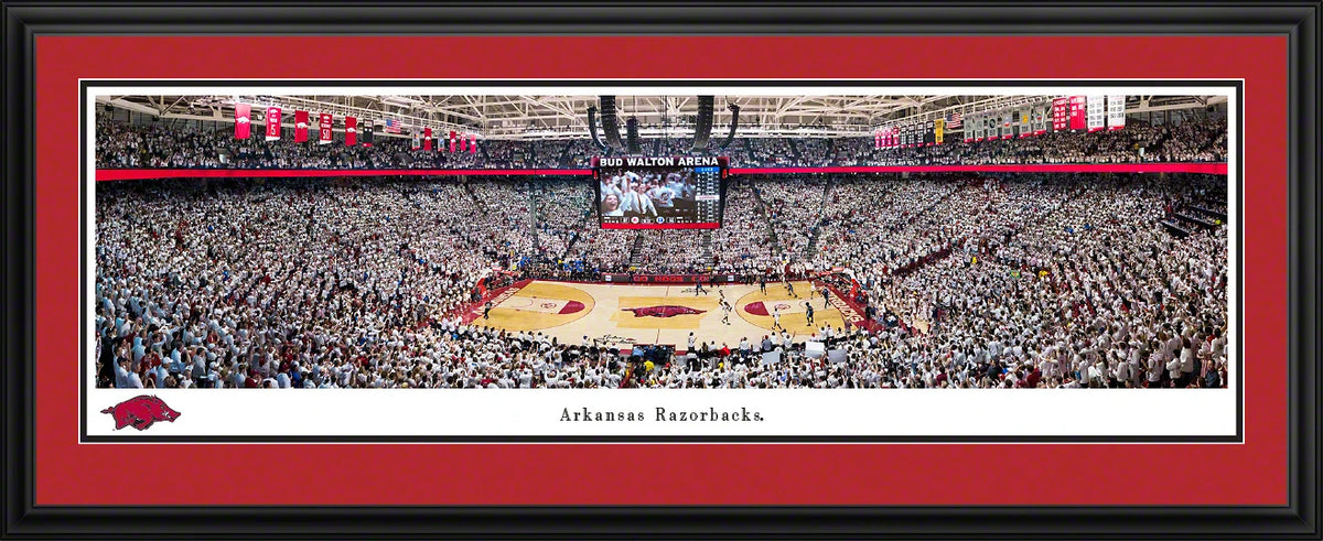 University of Arkansas — Arkansas Razorbacks Basketball — Deluxe Frame - 44" X 18"