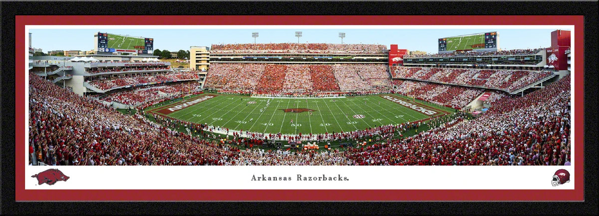 University of Arkansas — Arkansas Razorbacks Football — Select Frame - 41 1/2" x 15"