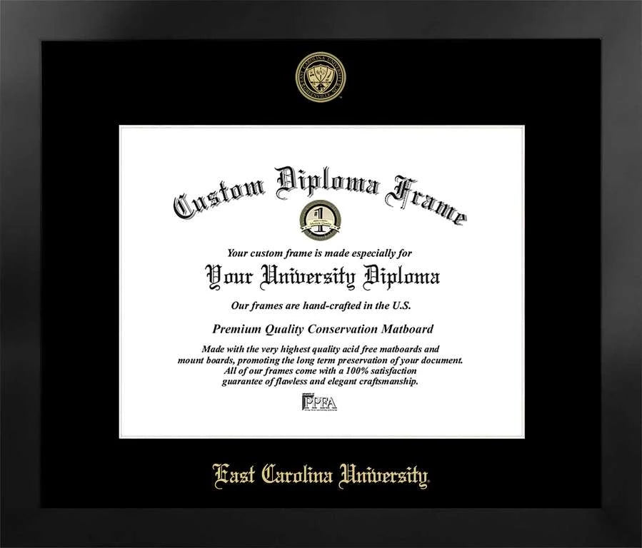 CAPGOWN | East Carolina University Manhattan Diploma Frame. Designed and made in USA.