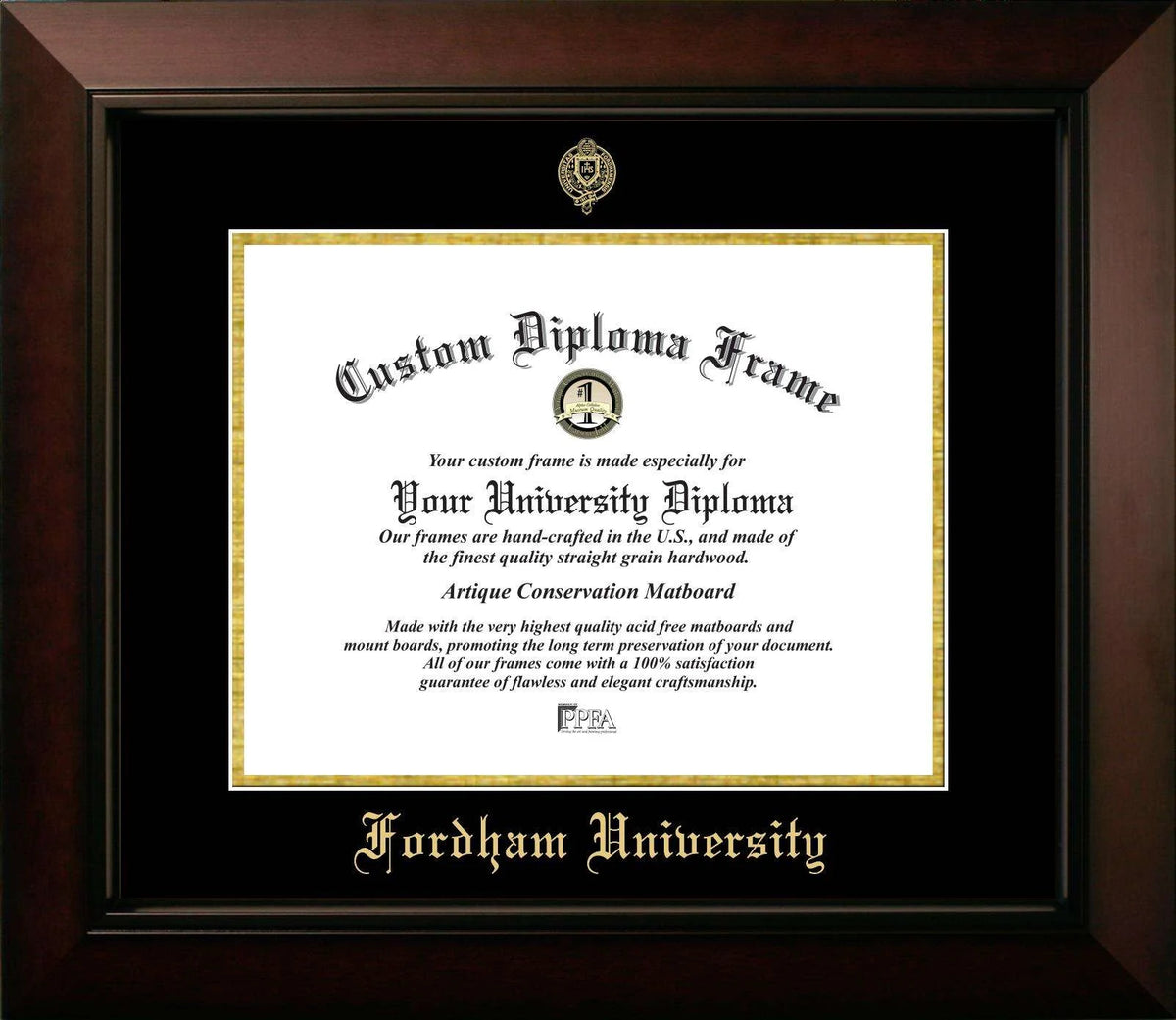 CAPGOWN | Fordham University Legacy Diploma Frame. Designed and made in USA.