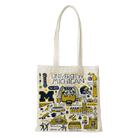 University of Michigan tote bag with landmark drawings | CAPGOWN