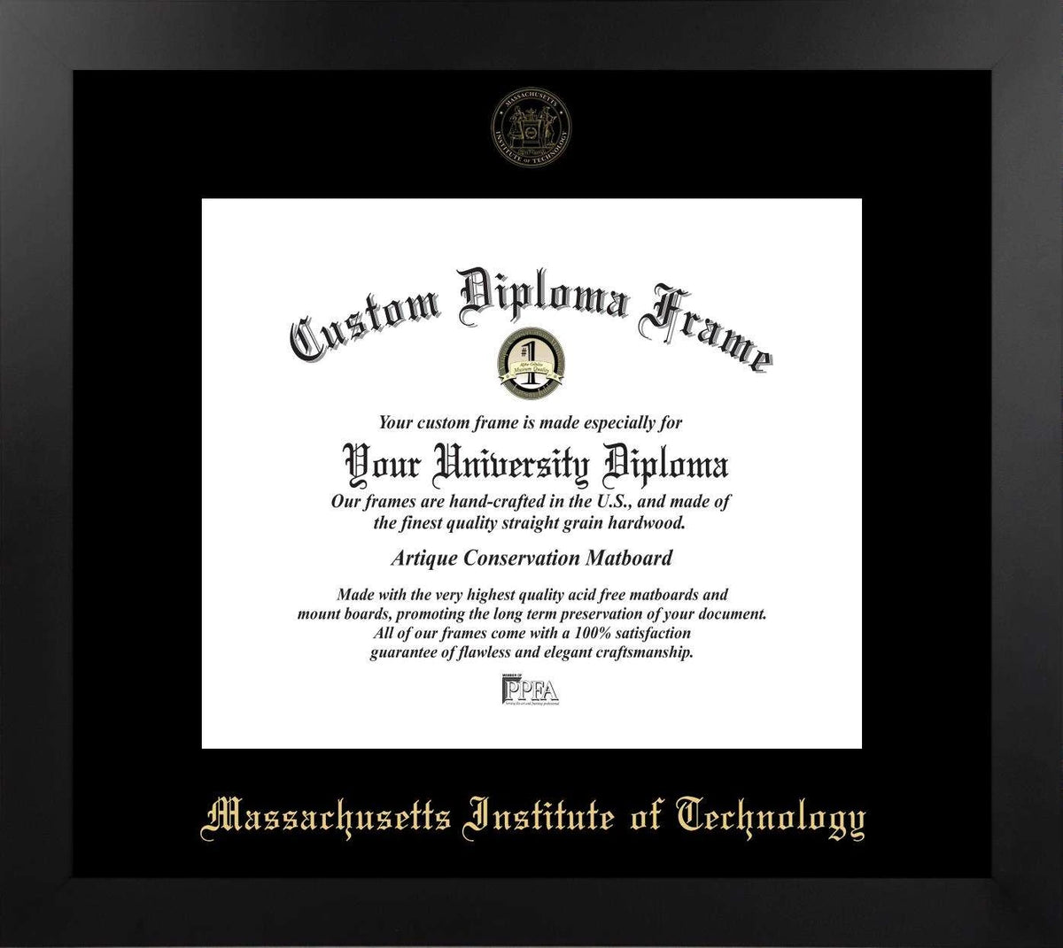 CAPGOWN | MIT Manhattan Diploma Frame. Designed and made in USA.