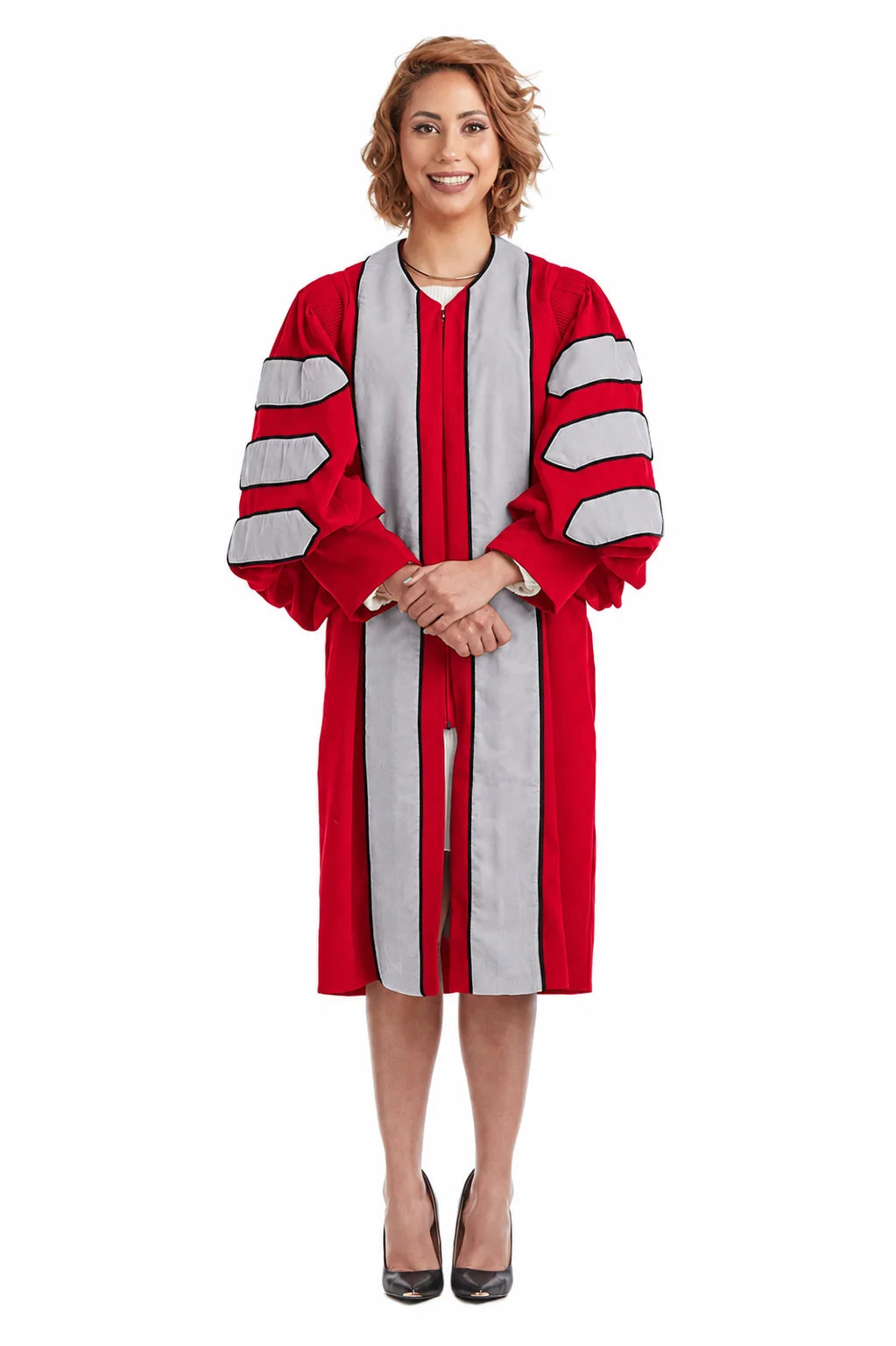 Ohio State University doctoral gown sleeve chevrons