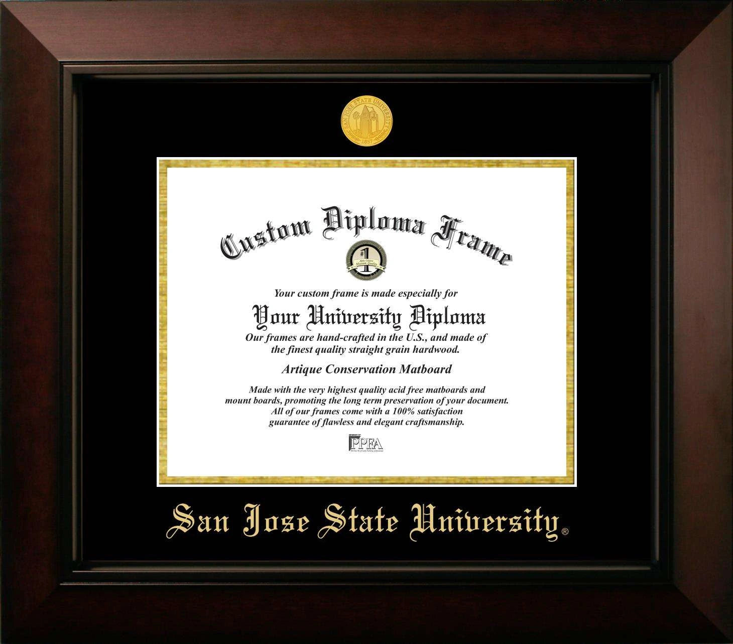 CAPGOWN | San Jose State University Legacy Diploma Frame. Designed and made in USA.