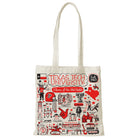 Texas Tech University tote bag with landmark drawings | CAPGOWN