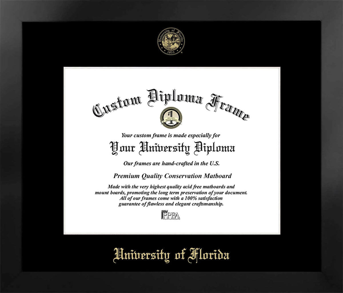 University of Florida Manhattan Diploma Frame
