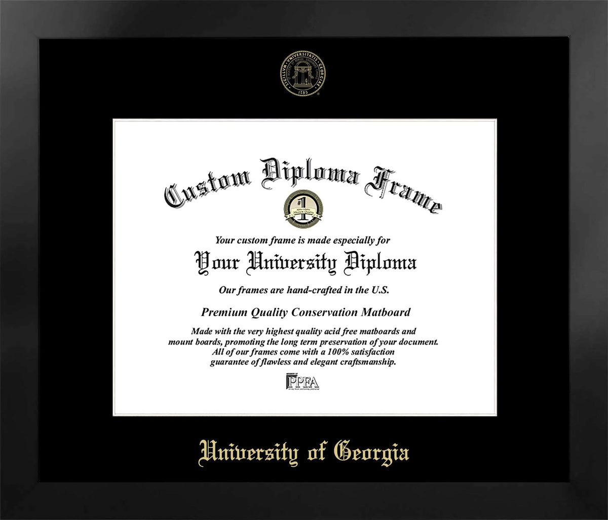 University of Georgia Manhattan Diploma Frame