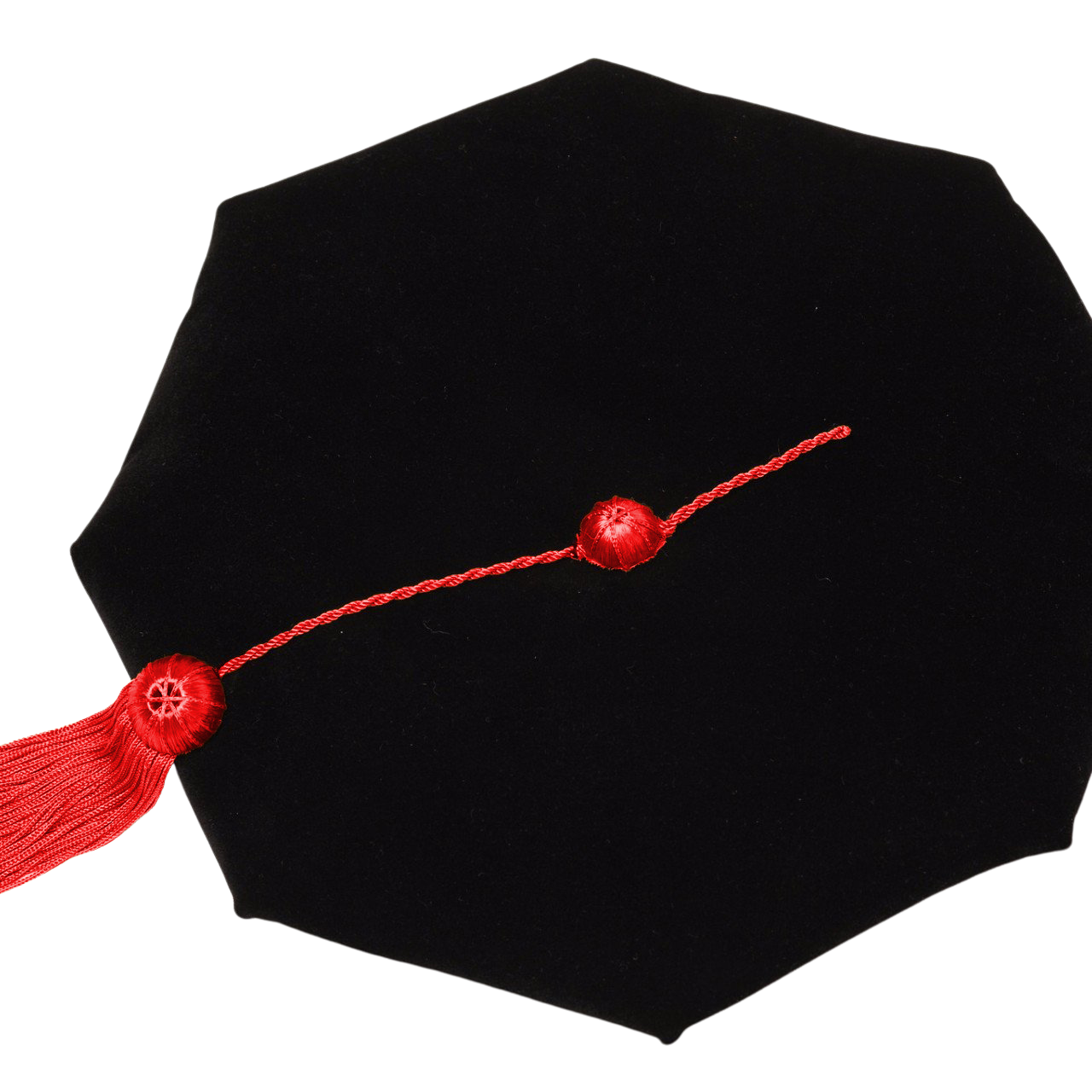 Texas Tech University 8-Sided Doctoral Tam (Cap) with Gold Tassel