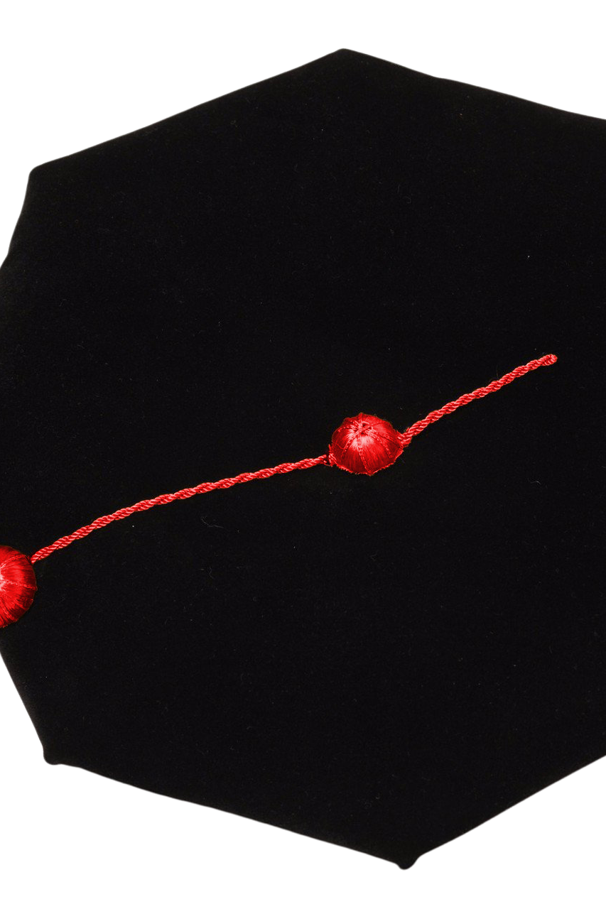 Texas Tech University 8-Sided Doctoral Tam (Cap) with Gold Tassel