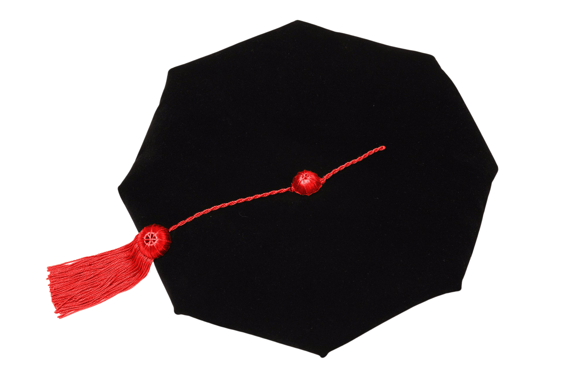 Texas Tech University 8-Sided Doctoral Tam (Cap) with Gold Tassel