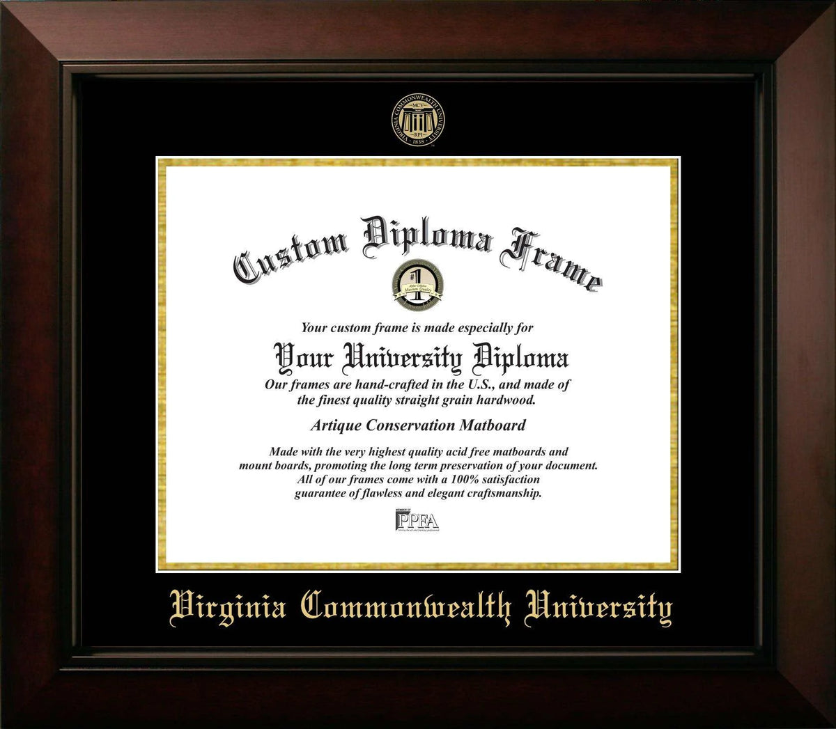 Virginia Commonwealth University Legacy Diploma Frame