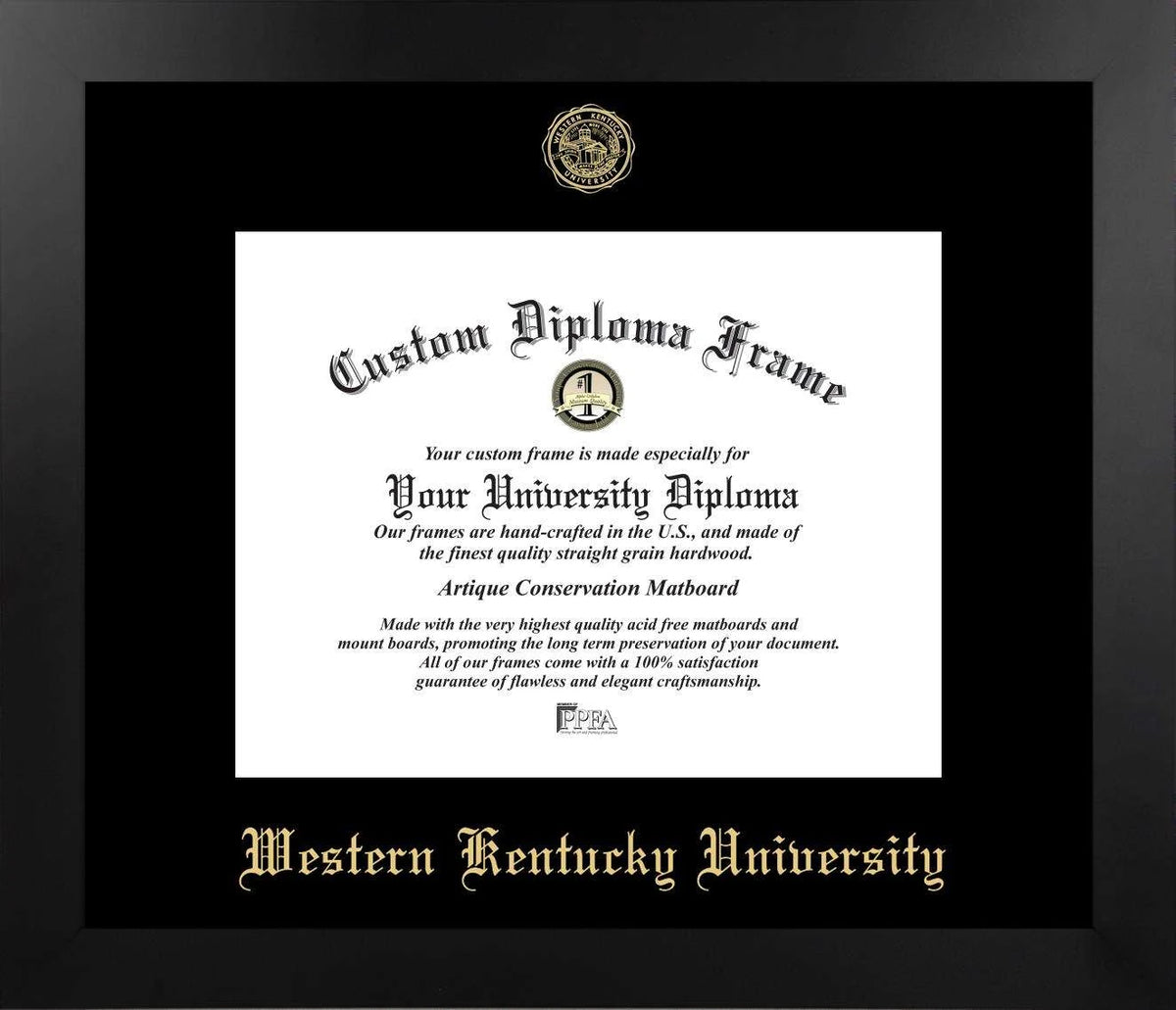Western Kentucky University Manhattan Diploma Frame
