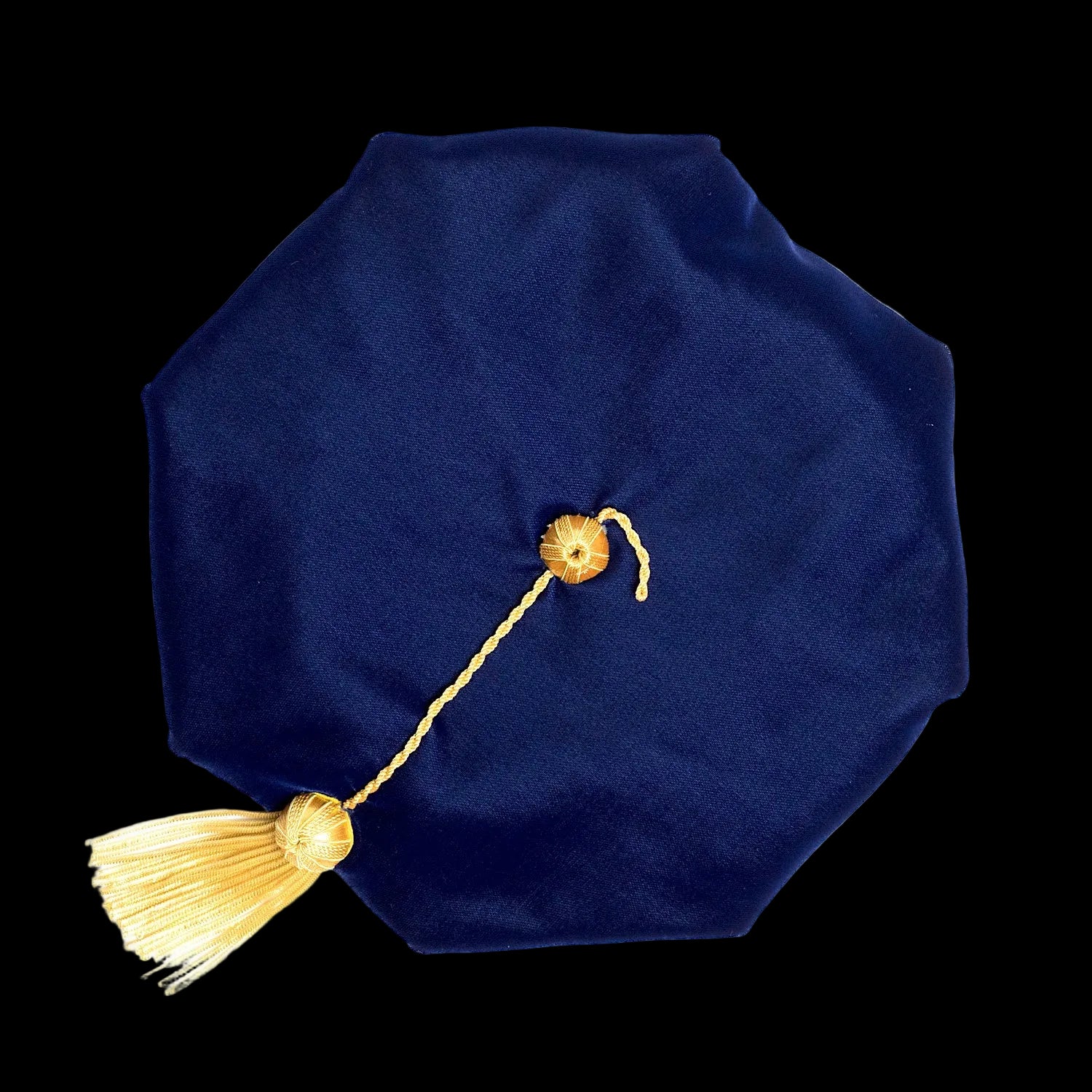 University of Florida royal blue velvet eight-sided doctoral tam with tassel