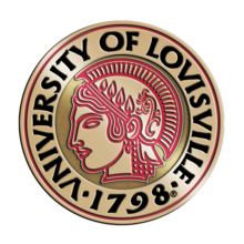 University of Louisville brass medallion
