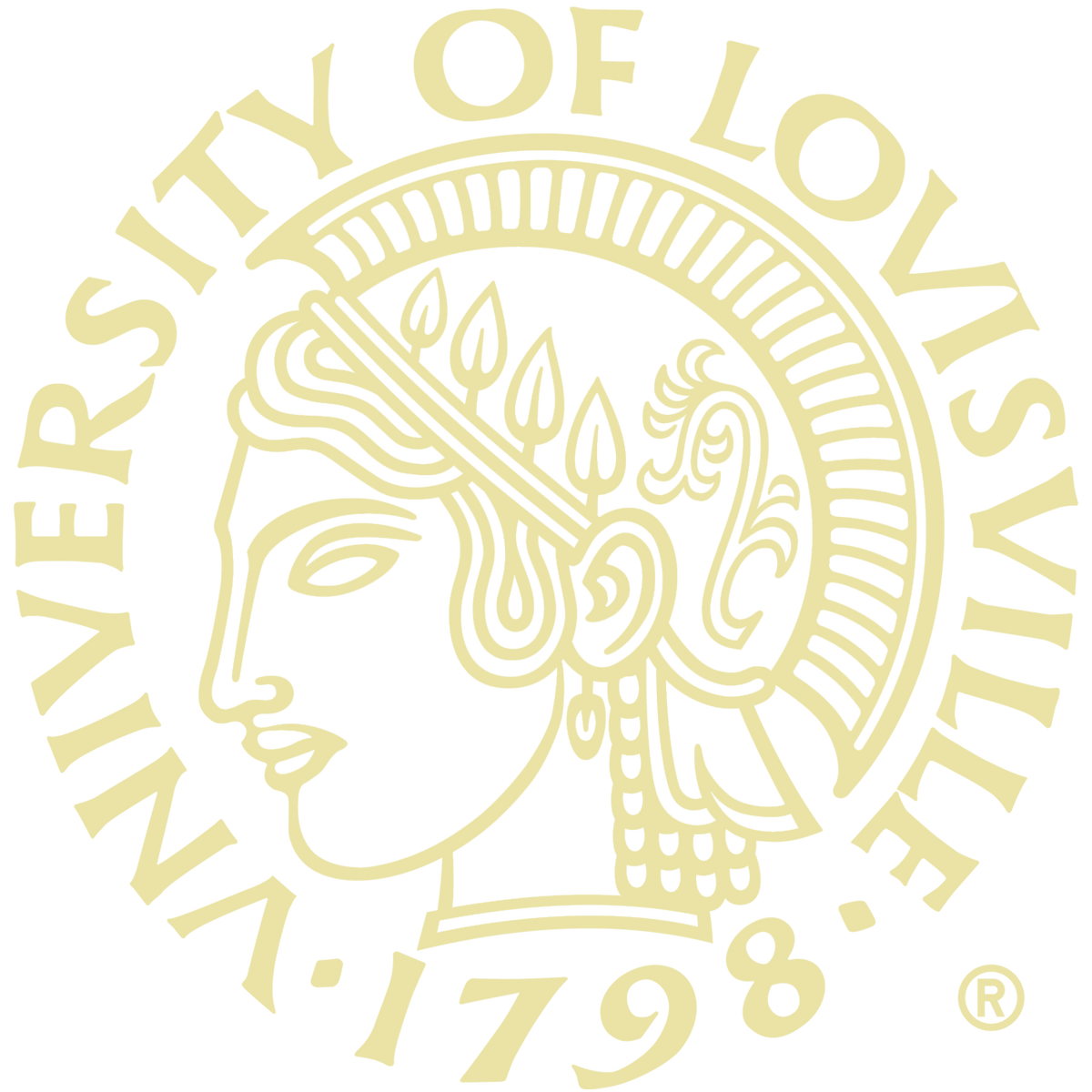 University of Louisville gold embossed seal