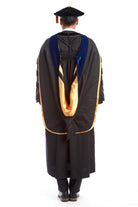 University of Missouri PhD Regalia Set. Doctoral Gown, PhD Hood, and Adjustable Cap / Tam