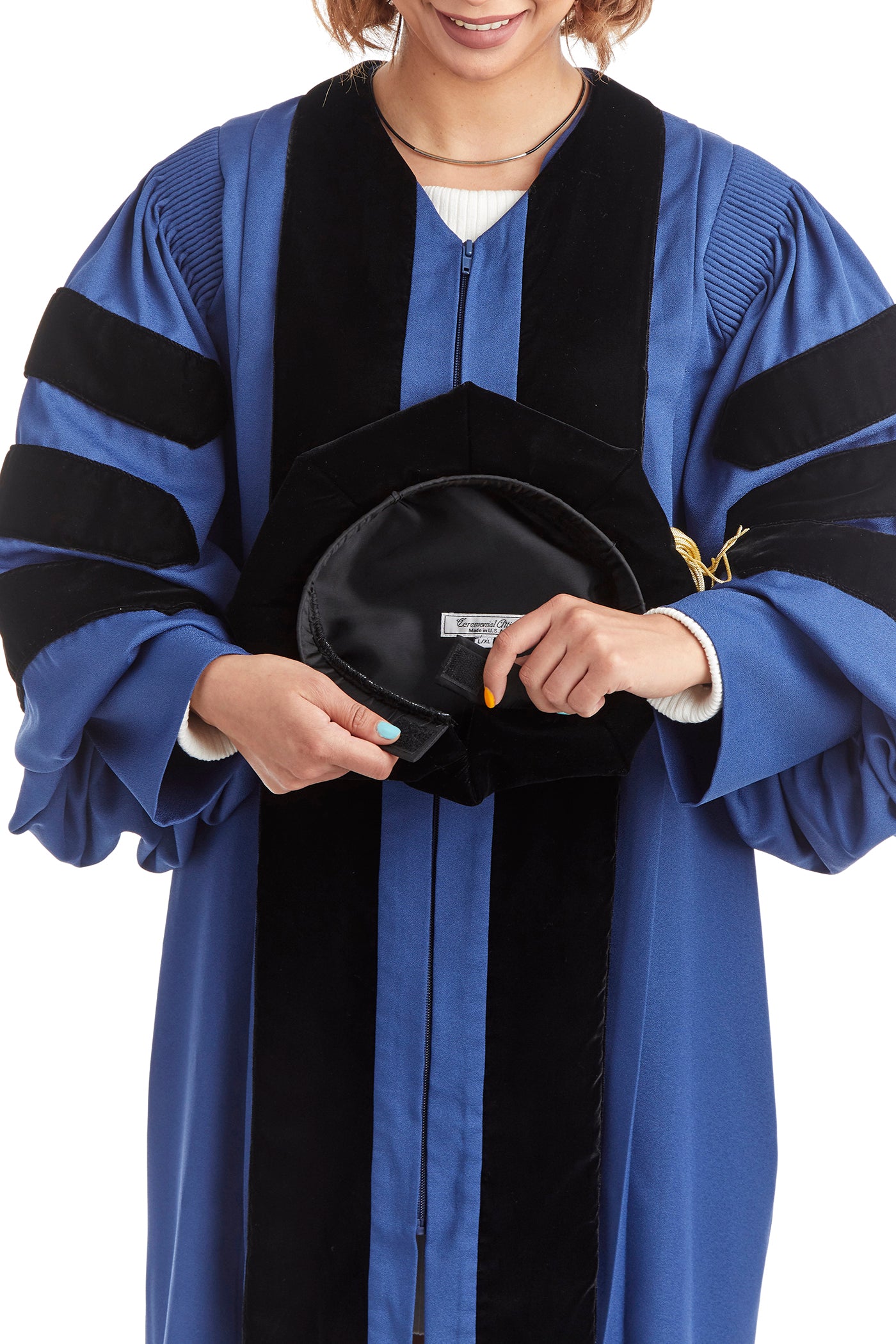 Yale University 8-Sided Doctoral Tam (Cap) with Gold Tassel