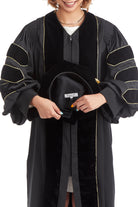 Doctoral Tam for US Military Academy Graduation - 8-sided with Gold Bullion Tassel