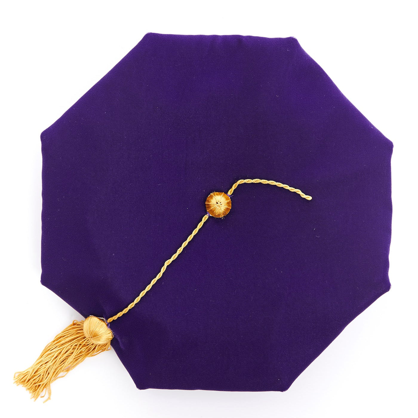 University of Washington 8-Sided Purple Velvet Doctoral Tam (Cap) with Silk Tassel