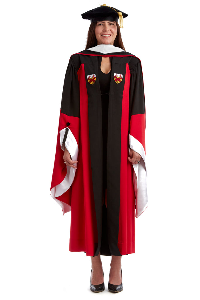 Stanford Complete Doctoral Regalia Set - Art/Humanities/MathDoctoral Gown, Hood, and Eight-Sided Cap/Tam with Tassel