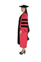 Harvard University Doctoral Regalia, PhD Gown, PhD Hood, and 4-sided Velvet Cap / Tam