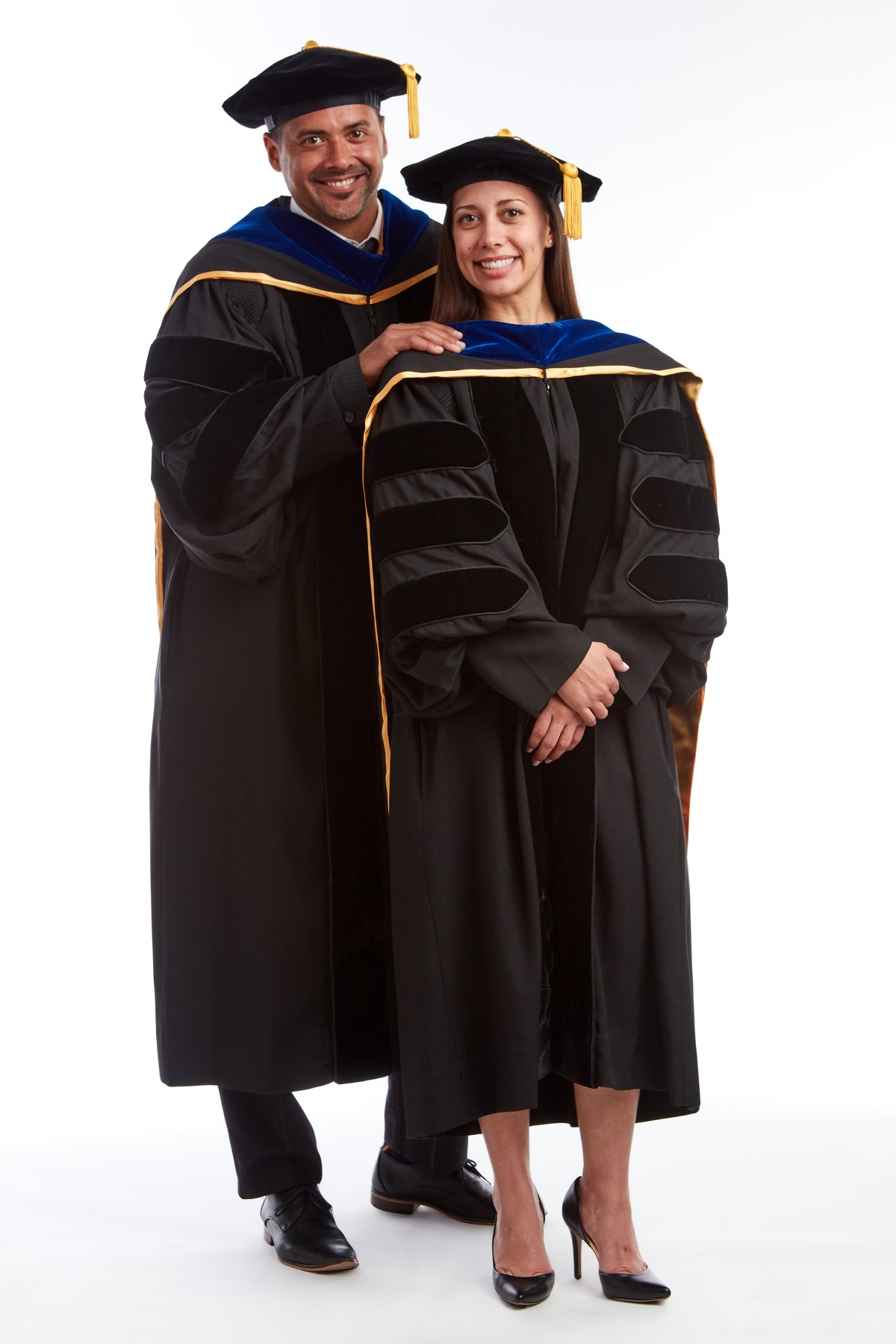 Premium PhD Regalia Rentals includes Gown, Hood, & Cap – CAPGOWN