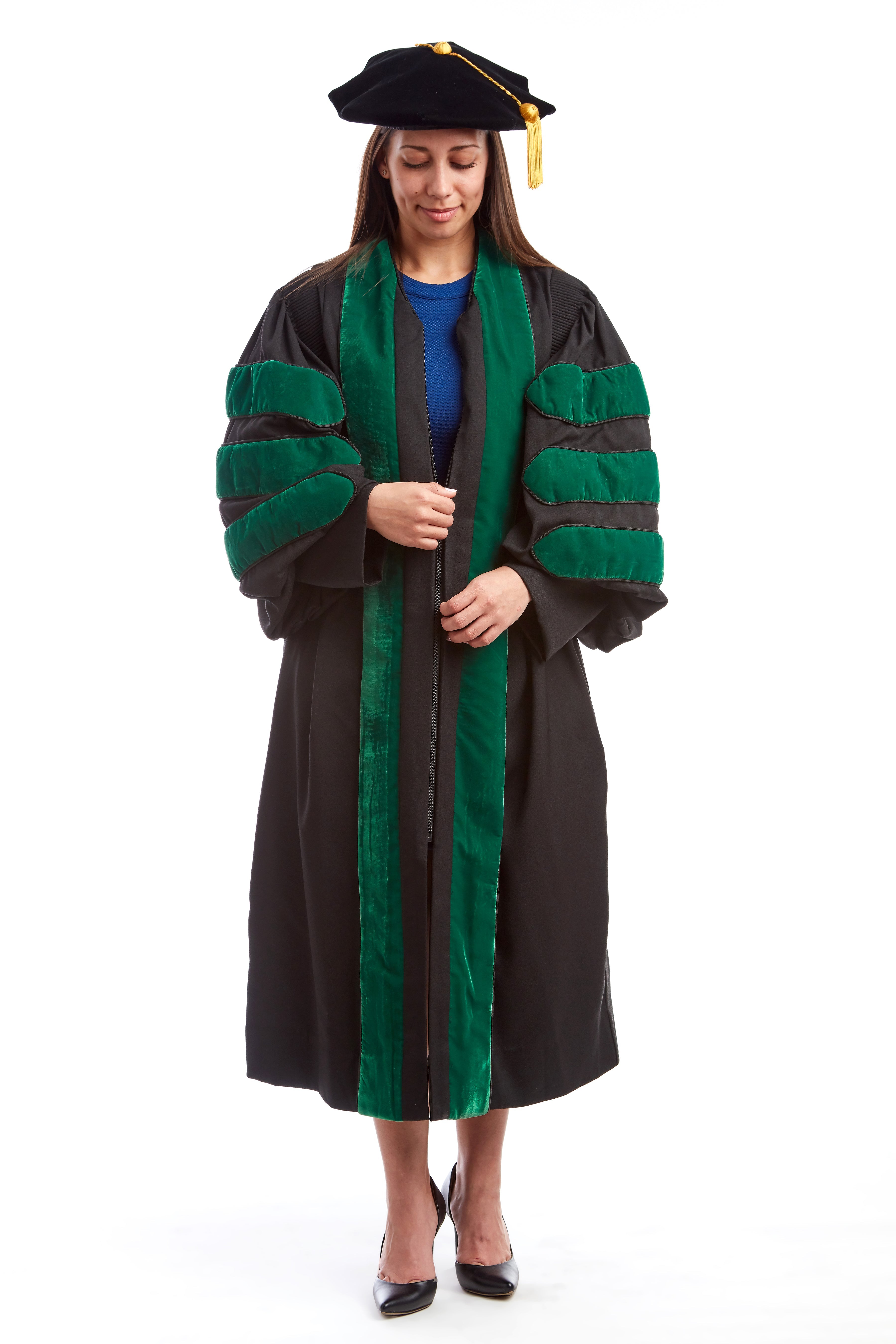 Premium Medical Rental Regalia Set - Medical Gown, Hood, and 8-Sided Tam - CAPGOWN