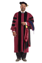 Arizona State University Doctoral Regalia Rental Set. Doctoral Gown, Hood, and Cap / Tam with Tassel