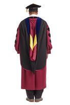 Arizona State University Doctoral Regalia Rental Set. Doctoral Gown, Hood, and Cap / Tam with Tassel