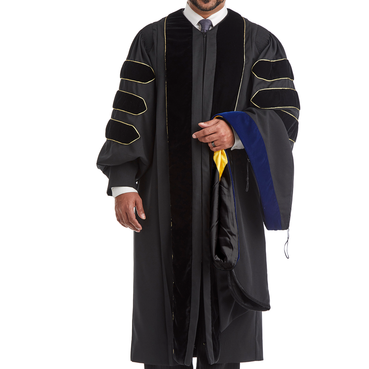 Purdue University PhD Gown, Tam, & Hood Regalia Set - Rental Keeper ...