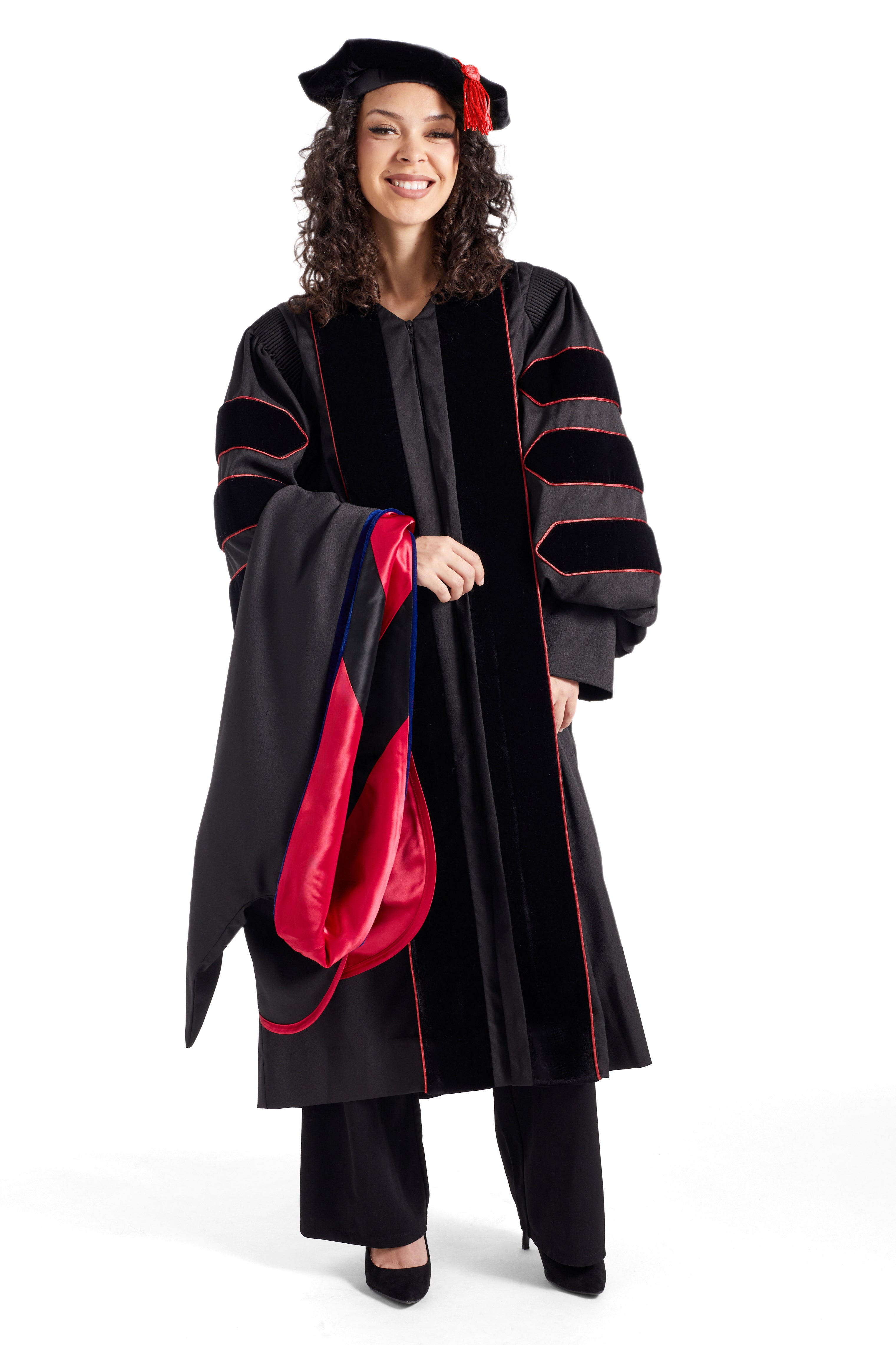 Velvet Doctoral Graduation Gown And Cap With Black Border at Rs 500/piece  in Mumbai