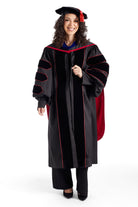 Texas Tech University Doctoral Regalia Rental Set. Doctoral Gown, Hood, and Cap / Tam with Tassel