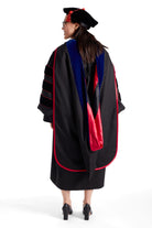 Texas Tech University PhD Regalia Set. Doctoral Gown, Hood, and Eight Sided Doctoral Tam with Tassel