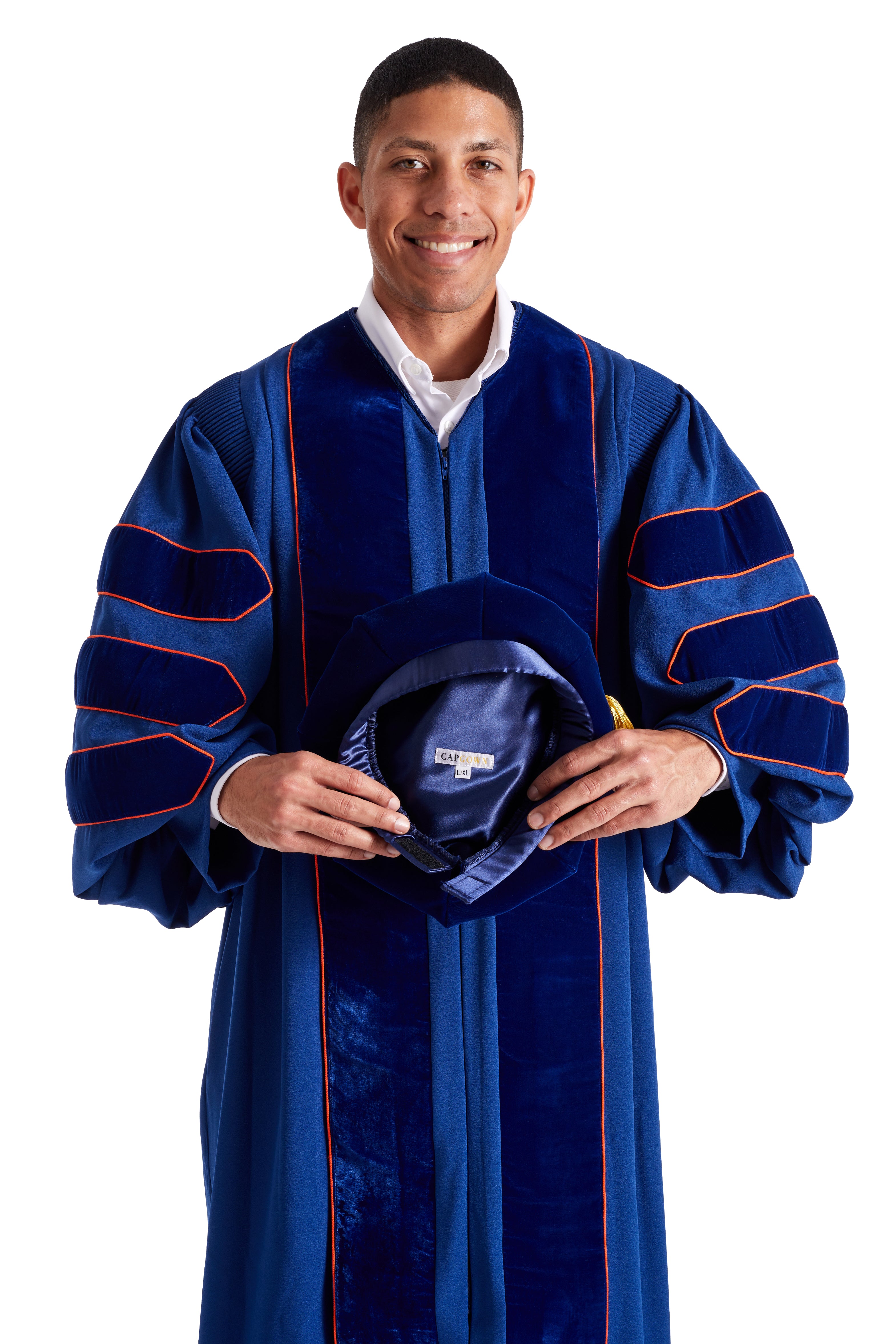 University of Illinois Urbana-Champaign 8-Sided Doctoral Tam (Cap) with Gold Tassel