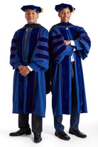 University of Illinois Urbana-Champaign PhD Regalia Set. Doctoral Gown, Hood, and Eight Sided Doctoral Tam with Tassel