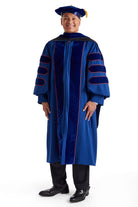 University of Illinois Urbana-Champaign Doctoral Regalia Rental Set. Doctoral Gown, Hood, and Cap / Tam with Tassel