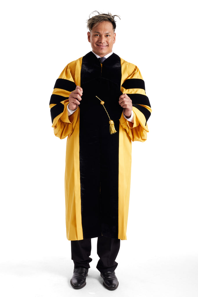 Johns Hopkins University 8-Sided Doctoral Tam (Cap) with Gold Tassel