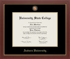 CAPGOWN | Auburn University Medallion Diploma Frame for Bachelor, Master, and Doctoral Graduates. Designed and made in USA.