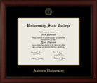 CAPGOWN | Auburn University Cherry Wood Diploma Frame for Bachelor, Master, and Doctoral Graduates. Designed and made in USA.