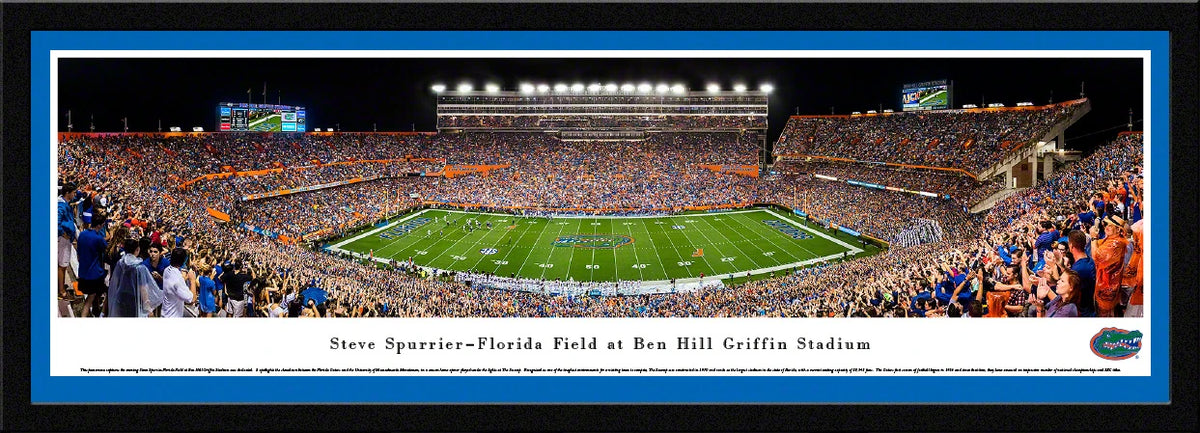 University of Florida — Florida Gators Football - 50 Yard Line — Select Frame - 41 1/2" x 15"