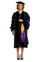 Brite Divinity School black doctoral gown