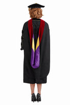 Brite Divinity School doctoral hood purple and golden yellow lining