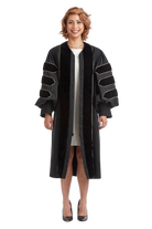 Brite Divinity School black doctoral gown front view