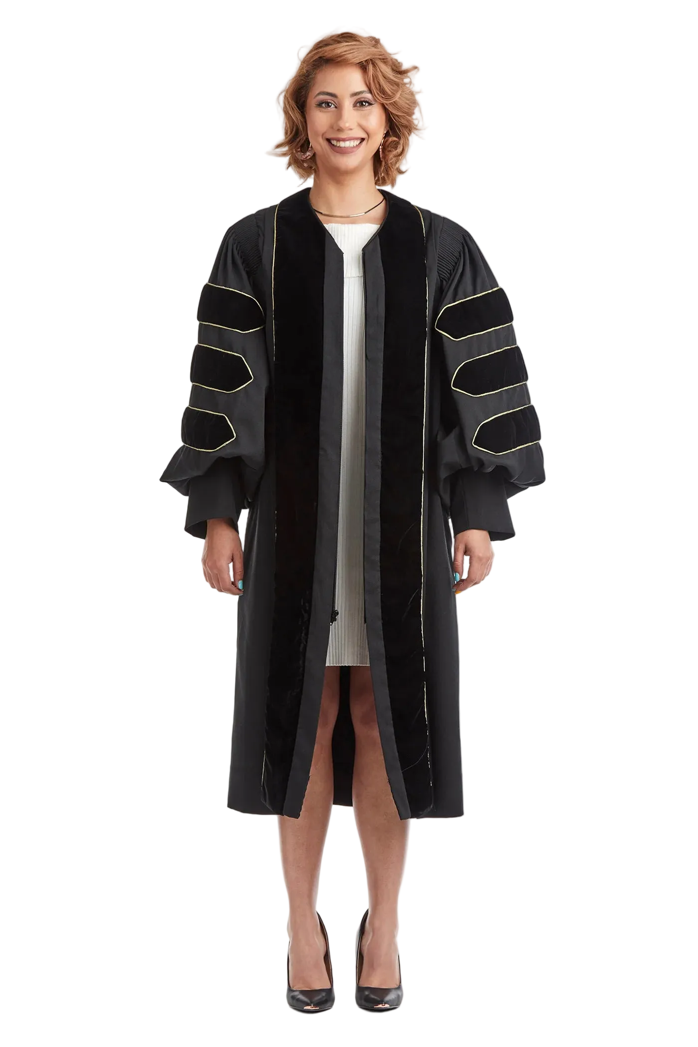Brite Divinity School black doctoral gown front view