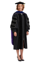 Complete doctoral regalia set for Brite Divinity School