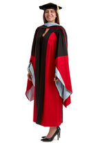 Stanford Complete Doctoral Regalia Set - Education Gown, Hood, and Eight-Sided Cap/Tam with Tassel