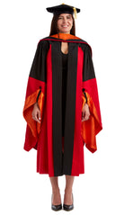 Stanford Complete Doctoral Regalia Set - Engineering Gown, Hood, and Eight-Sided Cap/Tam with Tassel